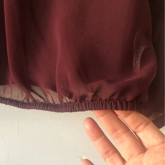 Garage Sheer Chiffon Blouse Size M - Picture 10 of 13